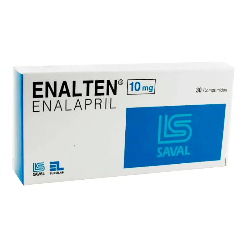 Enalten 10 mg Enalapril - Contenido de 30 comprimidos