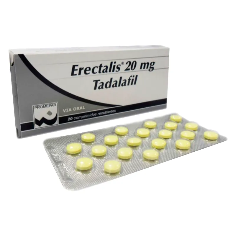 Erectalis 20 mg Tadalafil Cont. 20 comprimidos recubiertos