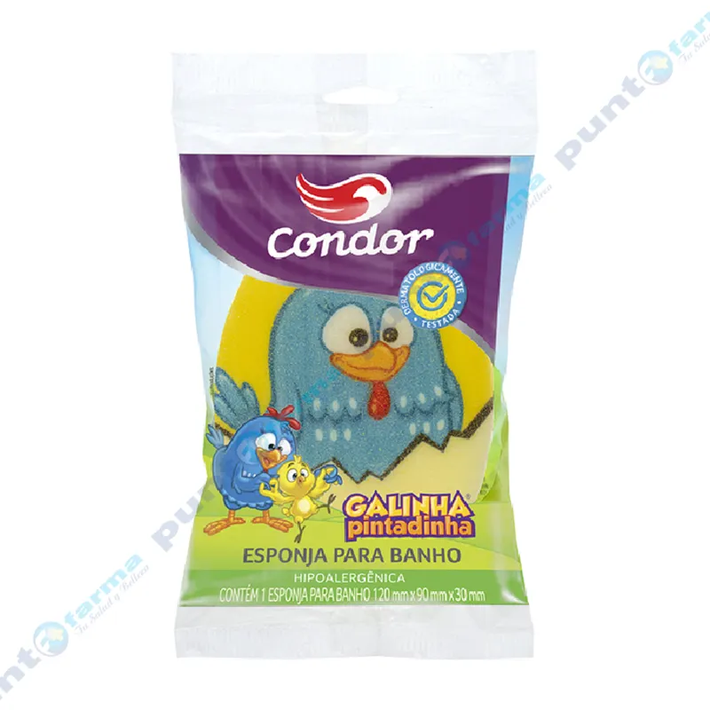 Esponja de Baño para Bebés de Galinha Pintadinha Condor - Cont 1 unidad