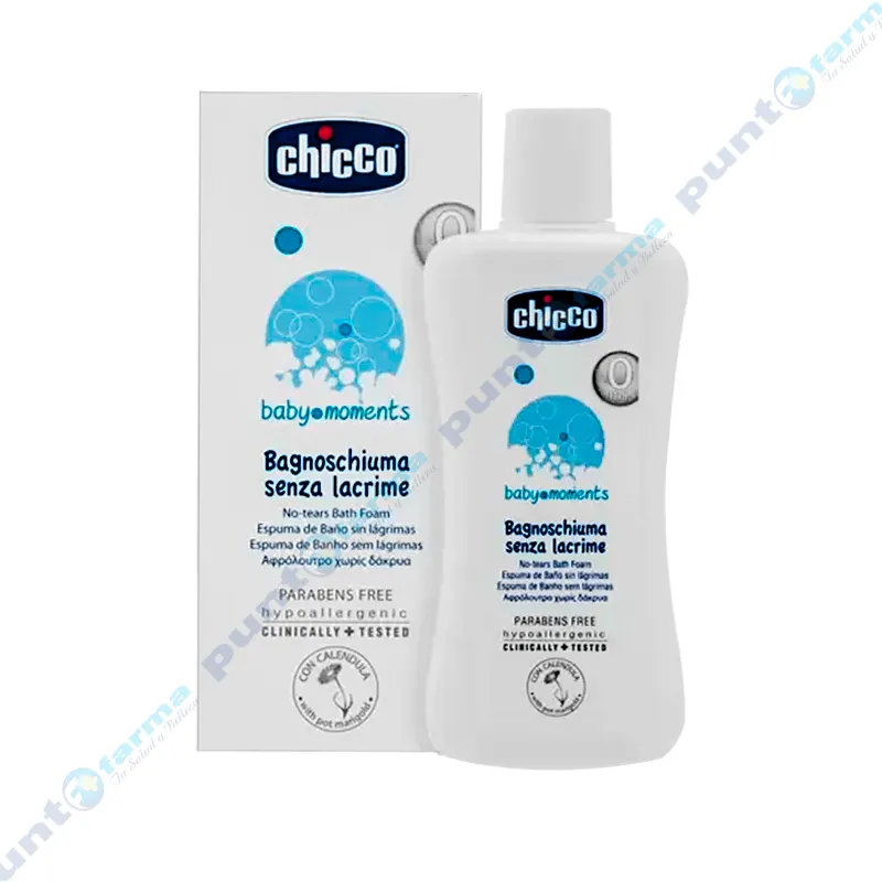 Espuma de Baño sin lagrimas Baby Moments Chicco - Cont.200 mL