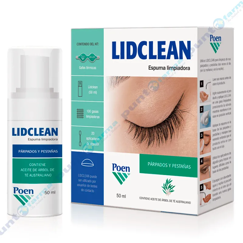 Espuma limpiadora Lidclean - 50 mL