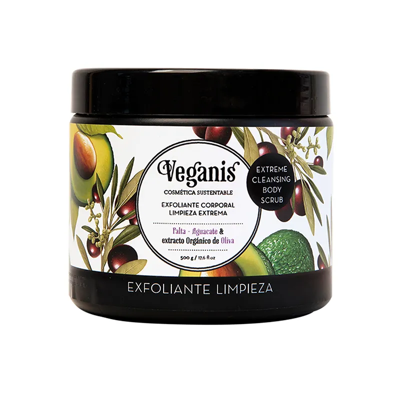 Exfoliante Corporal Limpieza Extrema Veganis - Frasco de 500gr