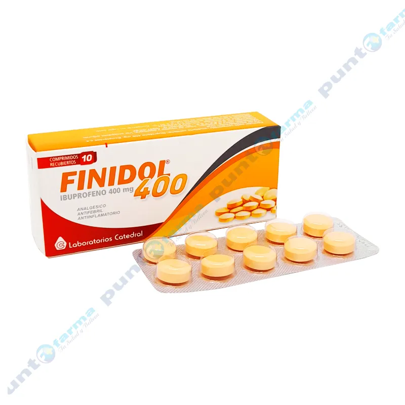 Finidol 400 Ibuprofeno 400 mg -  Cont. 10 comprimidos recubiertos