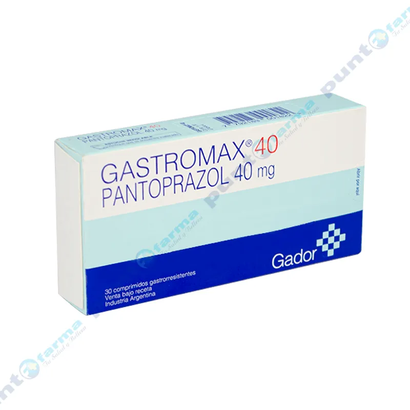 Gastromax 40 Pantoprazol 40 mg. - Contiene 30 Comprimidos.