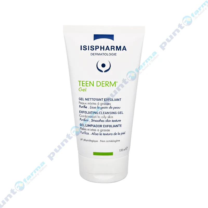 Gel Limpiador Exfoliante Teen Derm Isispharma - 150 mL