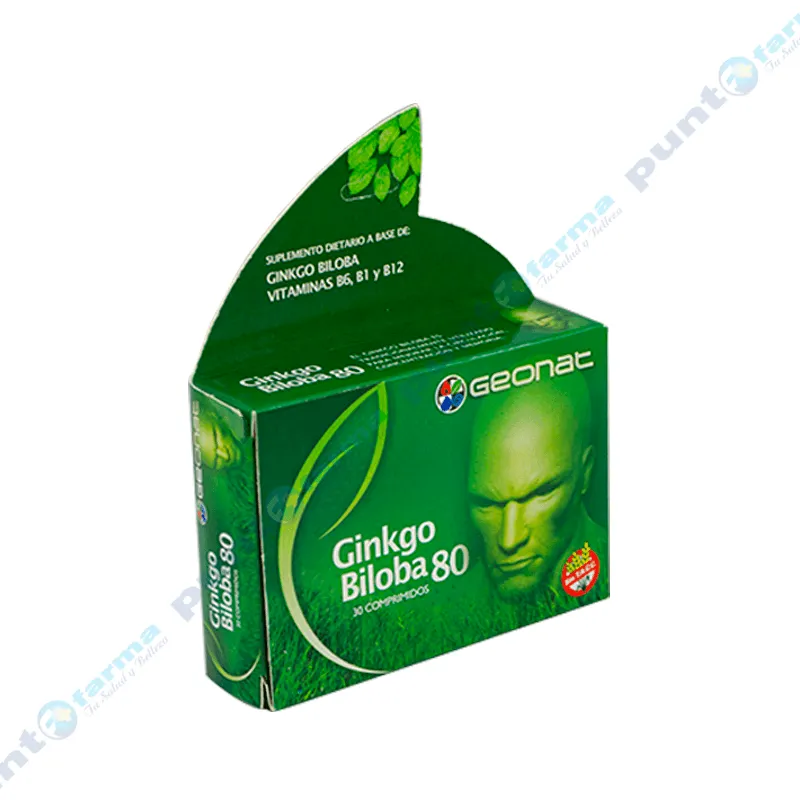 Ginkgo Biloba 80 mg - Caja de 30 comprimidos