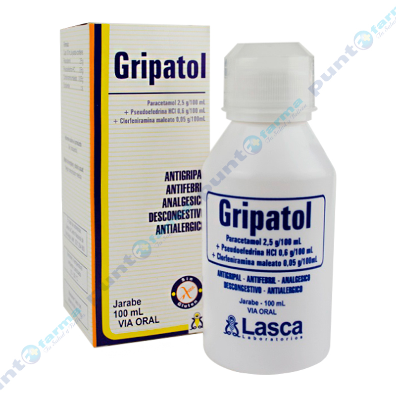 Gripatol Paracetamol 2,5 g/100 mL Jarabe de 100 mL Punto Farma