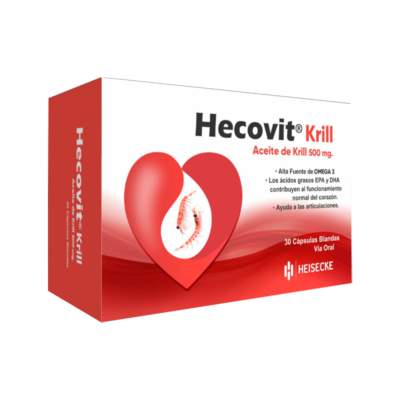 Hecovit Krill Aceíte de Krill 500mg Cont. 30 cápsulas blandas Punto