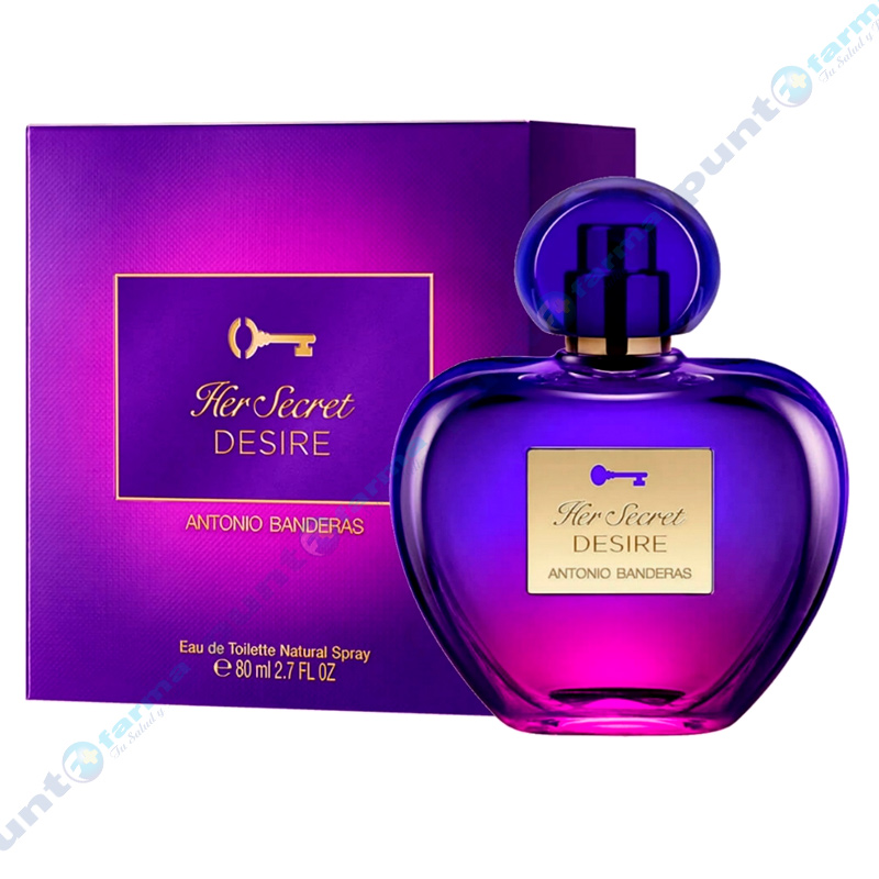 Her Secret Desire Eau de Toilette Antonio Banderas - 80 mL | Punto Farma