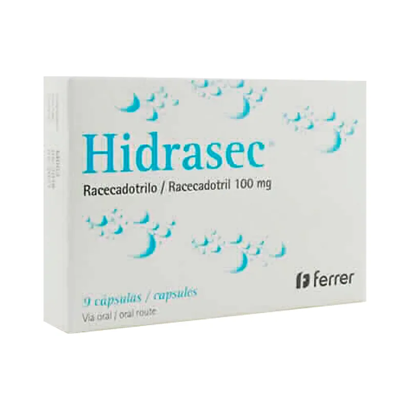 Hidrasec Racecadotrilo 100 mg - Caja de 9 cápsulas