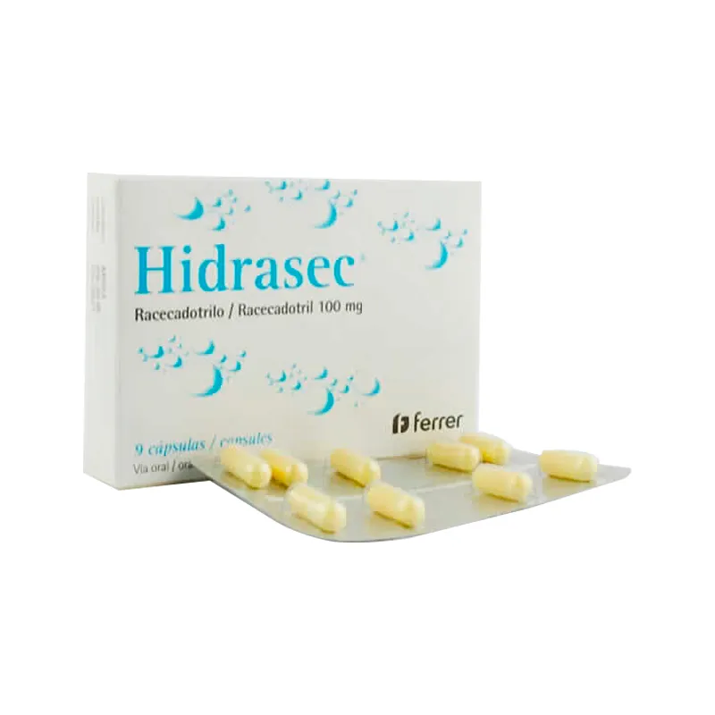 Hidrasec Racecadotrilo 100 mg - Caja de 9 cápsulas