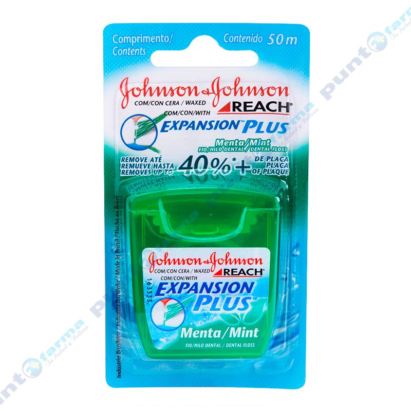 Hilo Dental Johnson & Johnson Reach Expansión Plus de Menta 50 m