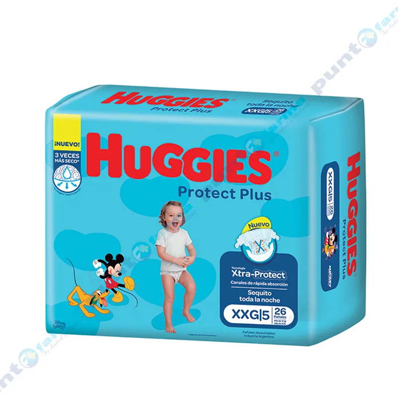 Huggies Protect Plus XXG Jumbo - Cont. 26 Unidades