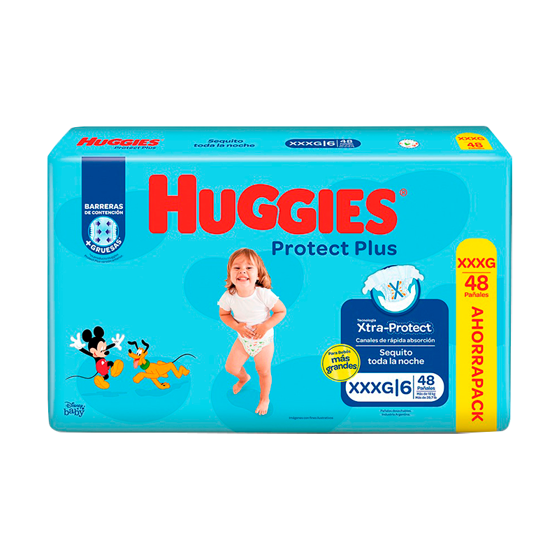 Huggies Protect Plus XXXG Contiene 48 unidades Punto Farma