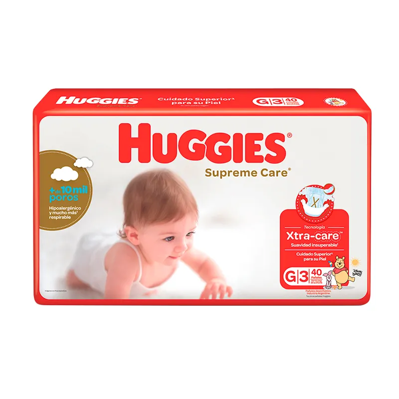 Huggies Supreme Care Jumbo G - Contiene 40 unidades