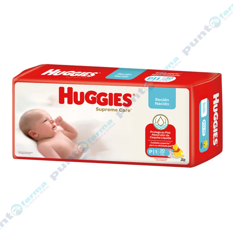Huggies Supreme Care para recien nacido P - Cont. 30 Unidades