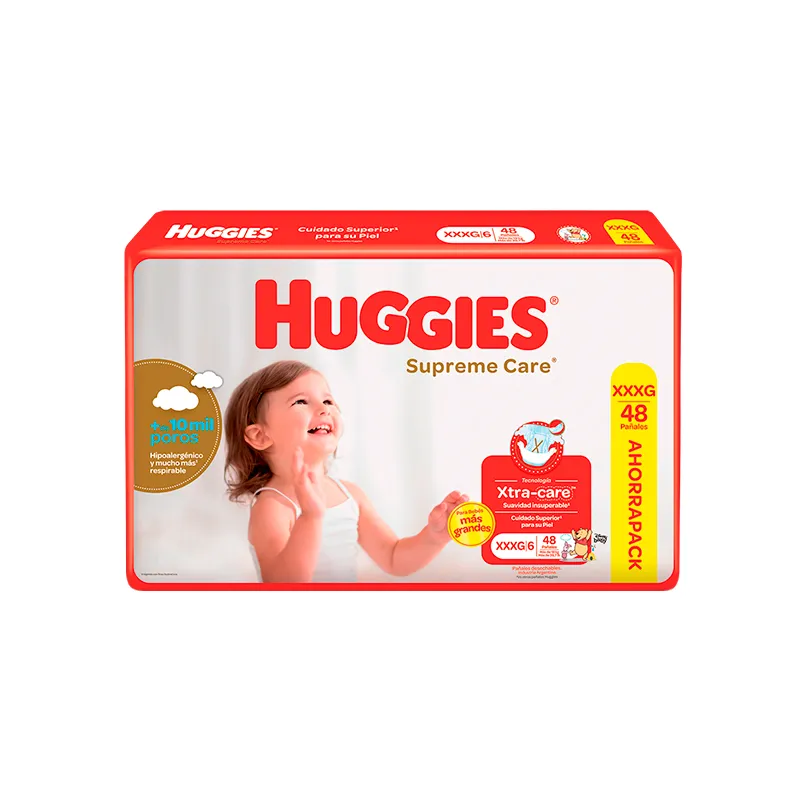 Huggies Supreme Care Pañales Desechables Unisex Recién Nacido Pequeño P / 1  - Paquete de 30 unidades
