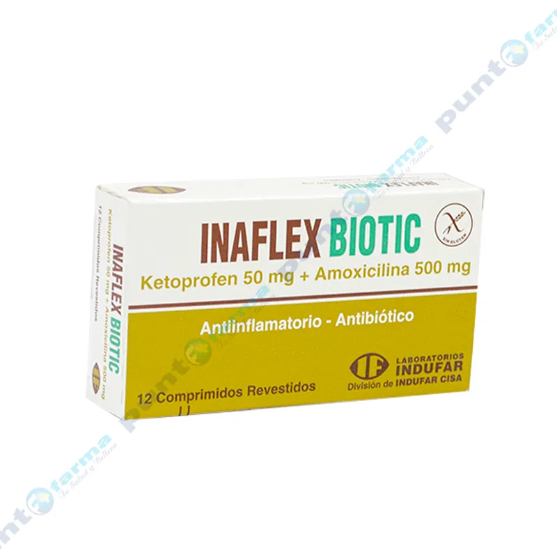 Inaflex Biotic - Caja de 12 Comprimidos.