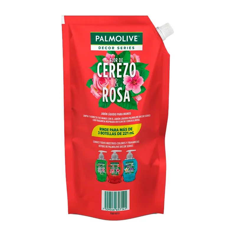 Jabón Líquido para Manos Flor de Cerezo y Rosas Palmolive - Cont.800 mL
