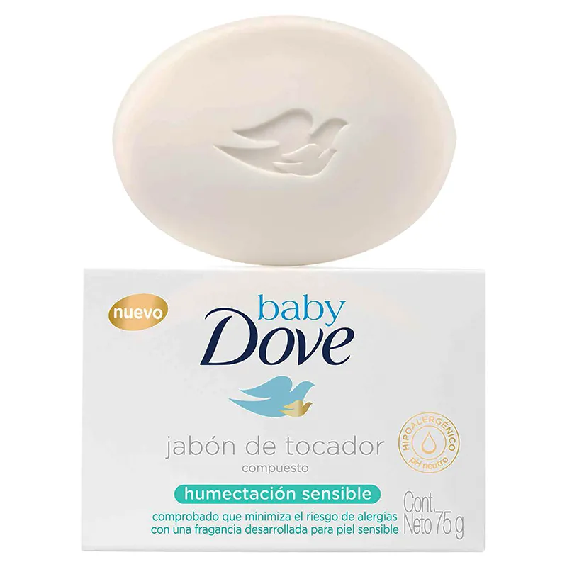 Jabón Tocador Humectación Sensible Baby Dove - Cont.75g