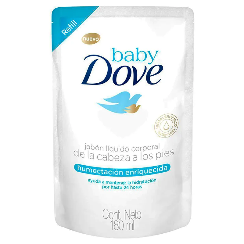 Jabón líquido Humectación Enriquecida Baby Dove - Cont.180mL