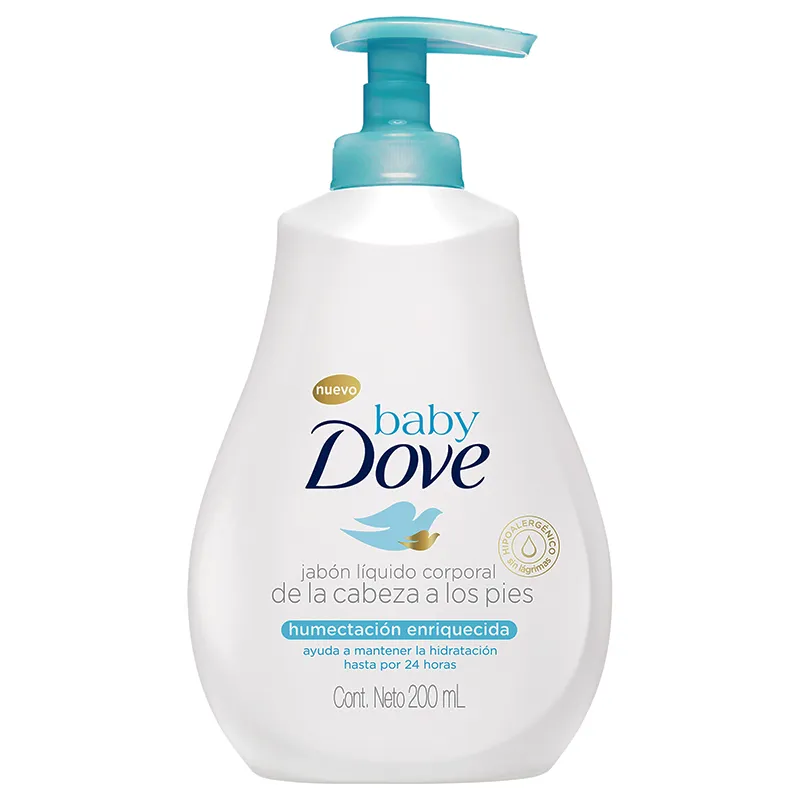 Jabón líquido Humectación  Enriquecida Baby Dove - Cont.200mL