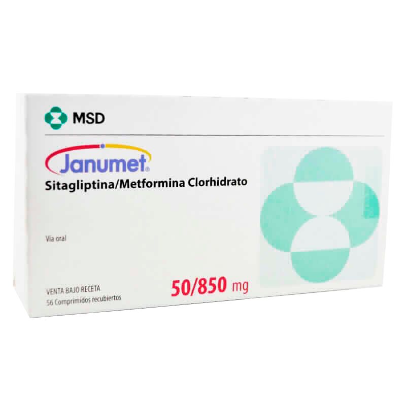 Janumet Sitagliptina/ Metformina Clorhidrato50/850 mg Cont. 56