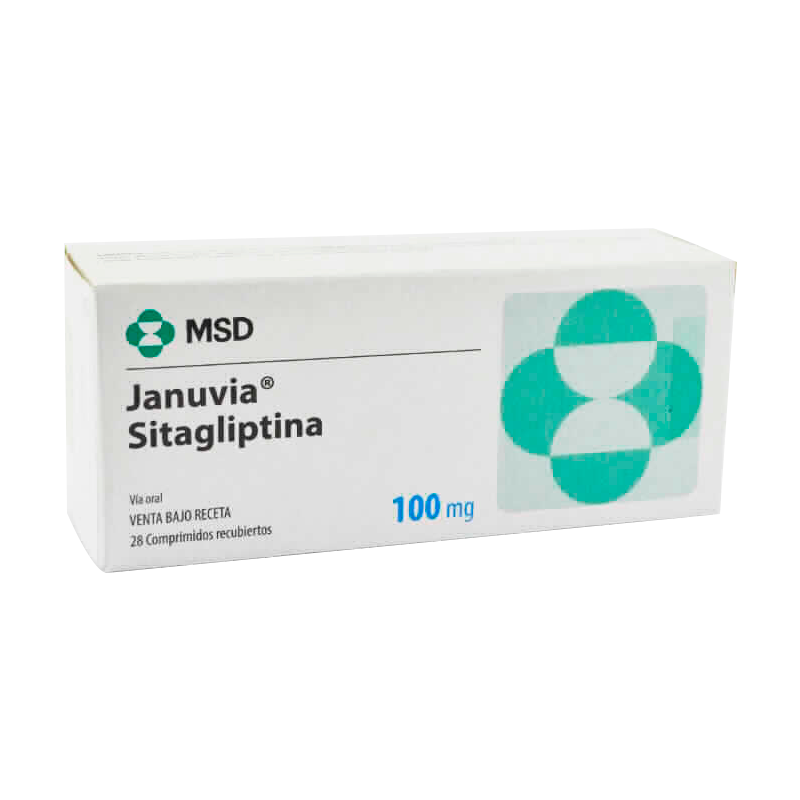 Januvia Sitagliptina 100 mg Caja de 28 comprimidos recubiertos