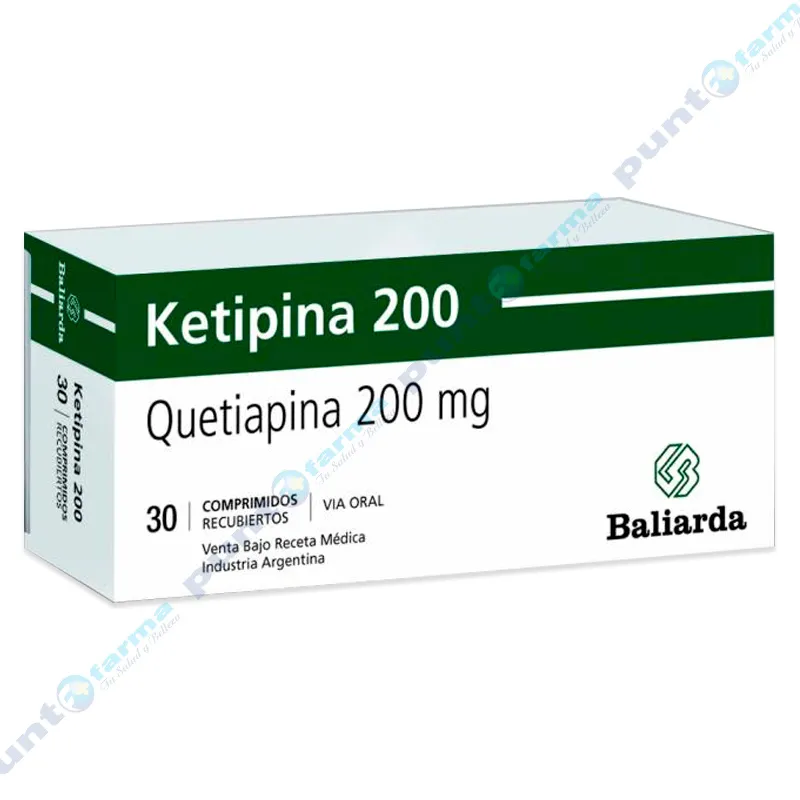 Ketipina 200 Quetiapina 200 mg - Cont. 30 Comprimidos Recubiertos.