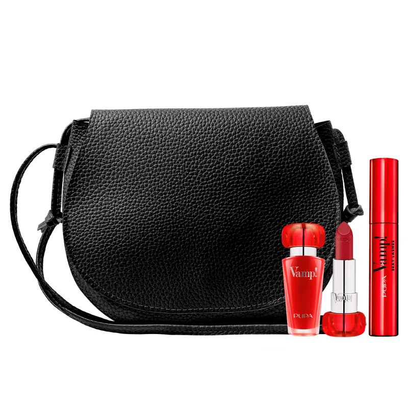 Kit Vamp! Máscara de Pestañas + Lapiz Labial + Bolso Bandolera Pupa