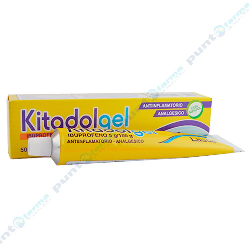 Kitadol Gel Ibuprofeno 5g/100g - Contiene 50g