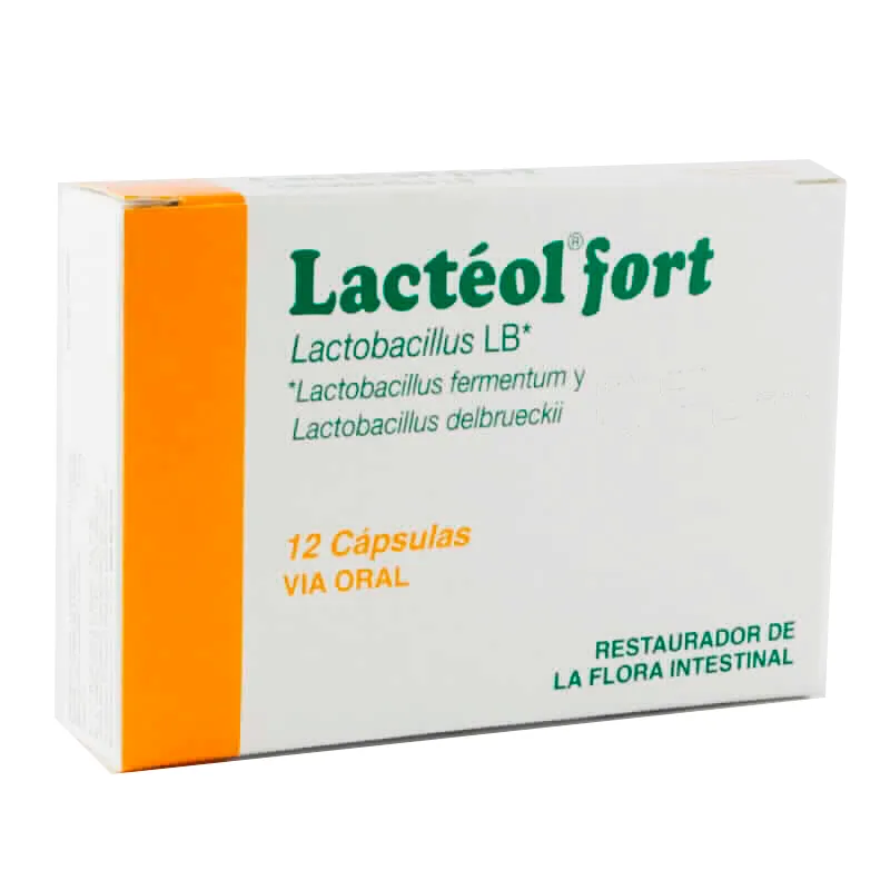 Lactéol Fort  Lactobacilus LB - Caja de 12 cápsulas