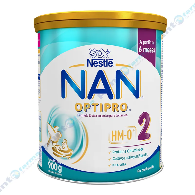 Leche en Polvo Nan Optipro 2 Nestle - 900 gr