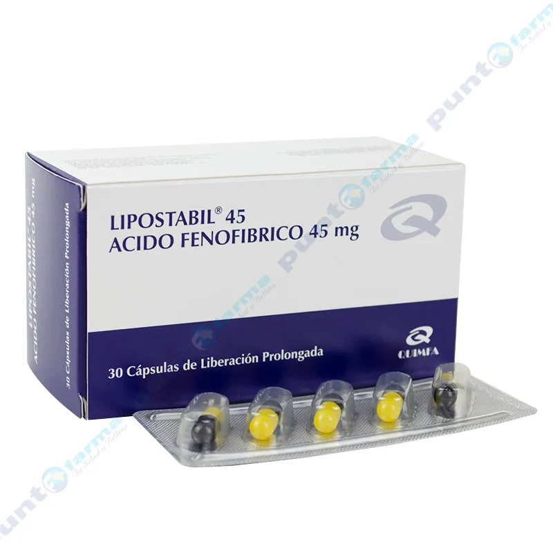 Image miniatura de Lipostabil-45-Acido-Fenofibrico-45-mg-Caja-de-30-capsulas-17986.webp