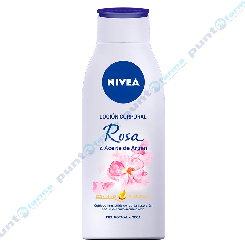 Loción Corporal Rosa y Aceite de Argán Nivea - Cont.400 mL