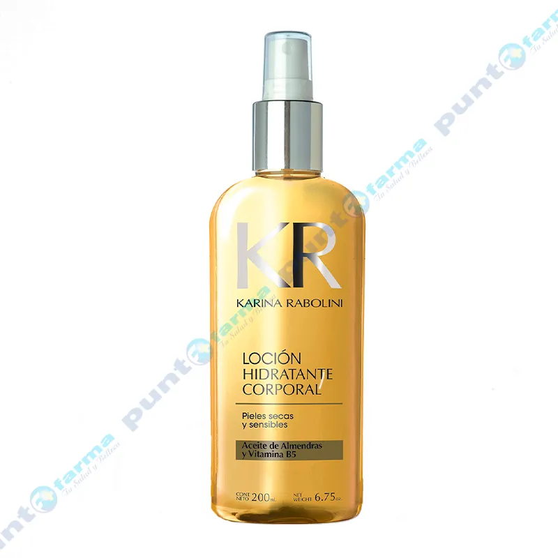 Loción Hidratante Corporal Aceite de Almendras y Vitamina B5 Karina Rabolini - Cont.200 mL