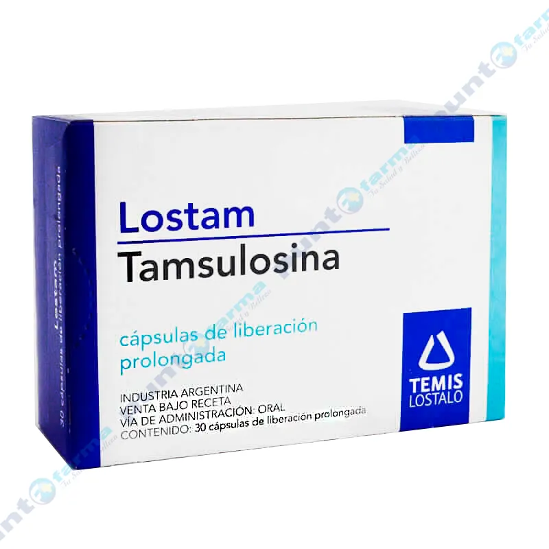Lostam Tamsulosina - Caja de 30 Cápsulas de Liberacion Prolongada
