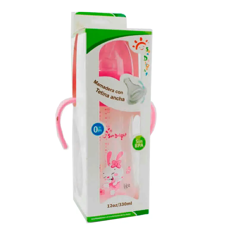 Mamadera con Tetina Ancha 0+m SunDelight - 330 mL