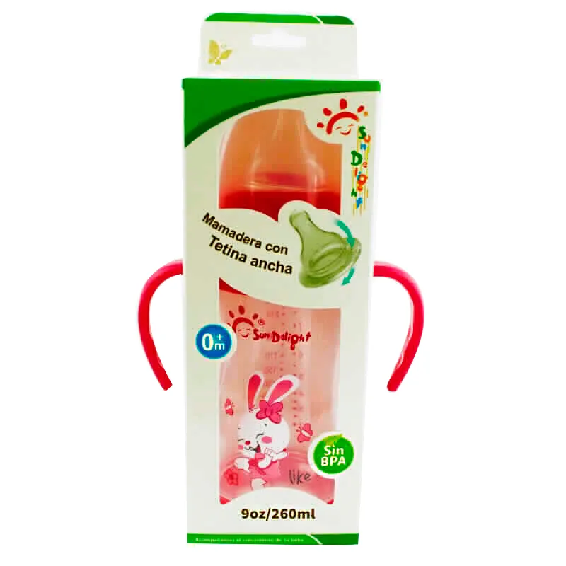 Mamadera con Tetina Ancha SunDelight - Cont.260 mL