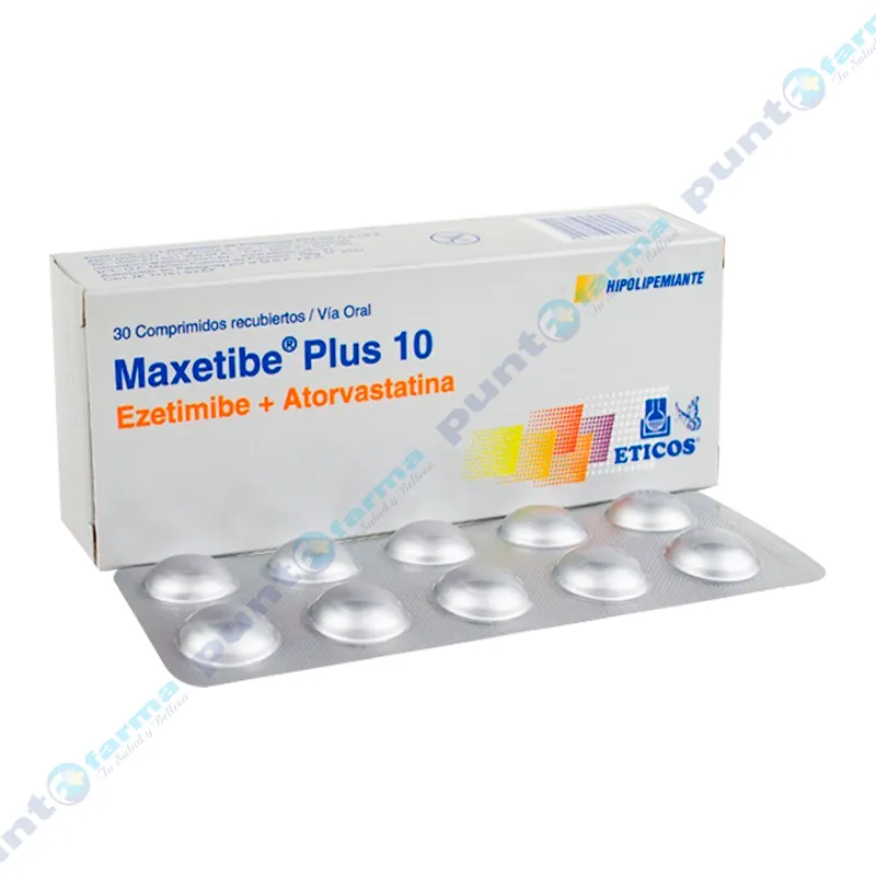 Maxetibe Plus 10 mg - Caja  de 30 comprimidos
