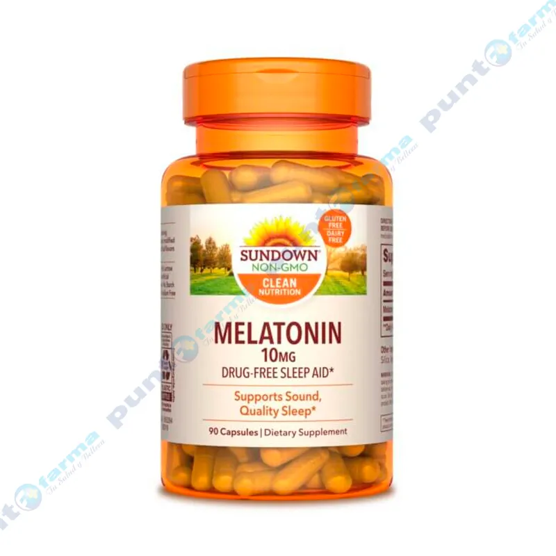 Melatonin 10 mg Sundown Naturals - Cont. 90 cápsulas