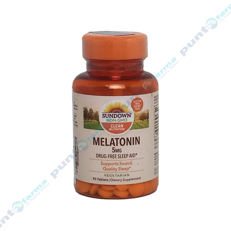 Melatonin 5 mg Sundown Naturals - Cont. 90 cápsulas