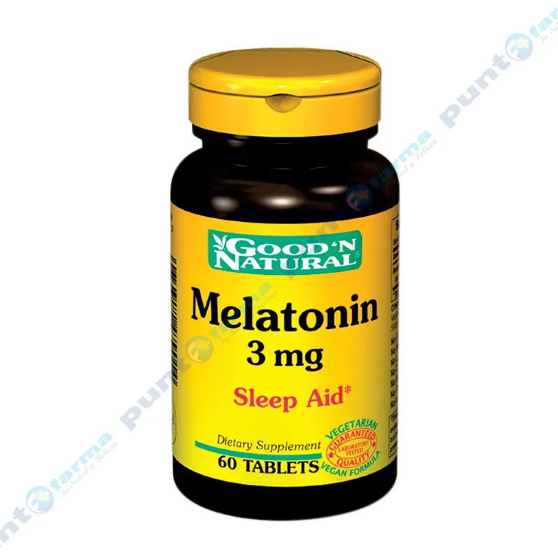 Melatonina 3 mg Good N Natural - Cont. 60 tabletas