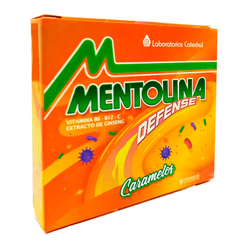 Mentolina Caramelos Defense - Caja x 9 Caramelos