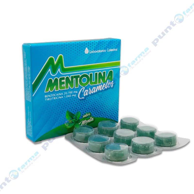 Mentolina Sabor Menta - Caja de 9 Caramelos