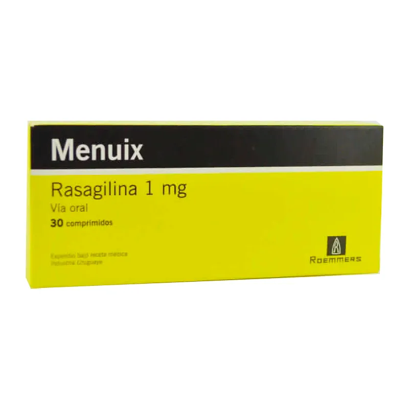 Menuix Menuix Rasagilina 1 mg - Caja de 30 comprimidos | Punto Farma