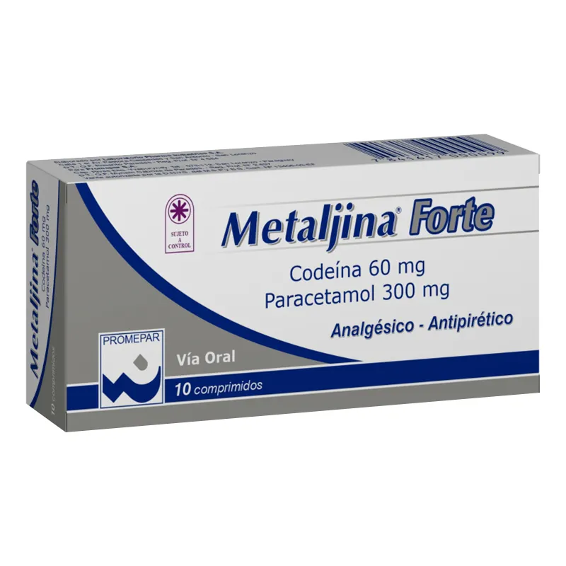 Image miniatura de Metaljina-Forte-Codeina-60-mg-Paracetamol-300-mg-Cont-10-comprimidos-51533.webp