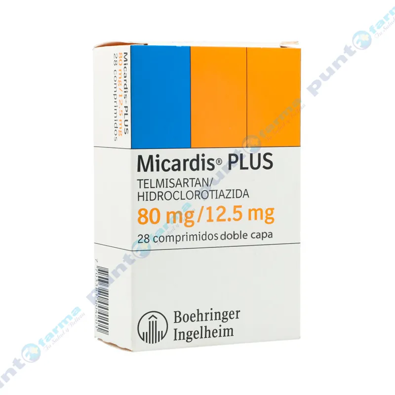 Micardis Plus Telmisartán 80/12,5 mg - Caja de 28 comprimidos doble capa