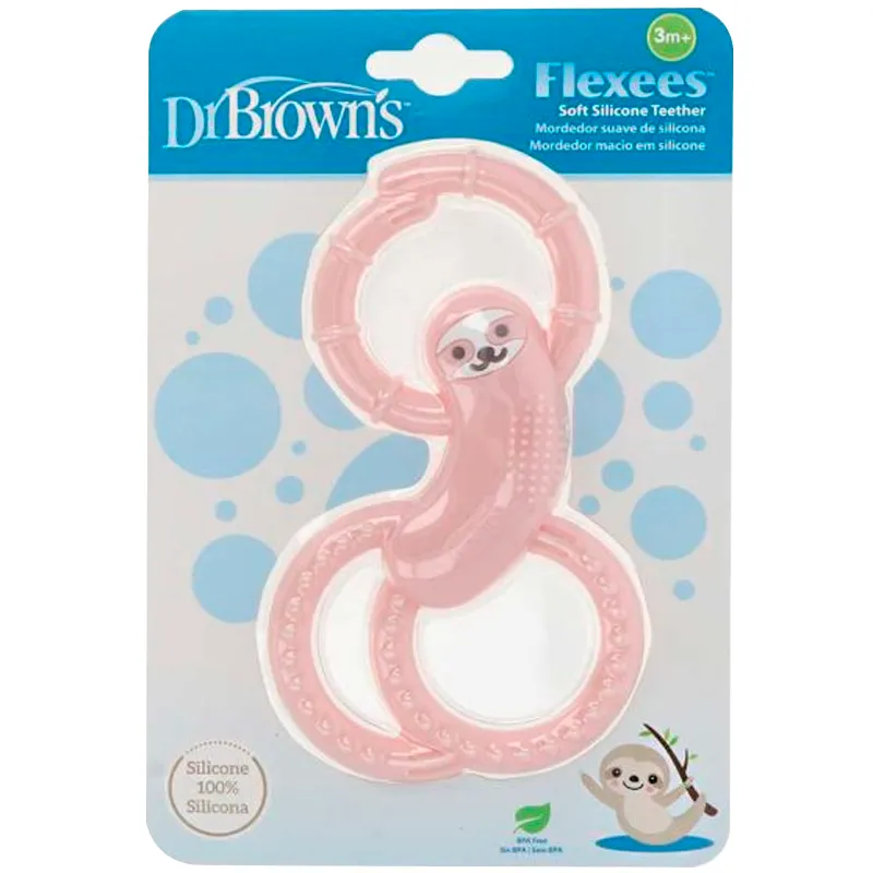 Image miniatura de Mordillo-infantil-Flexees-Perezoso-Rosa-Dr-Browns-51509.webp