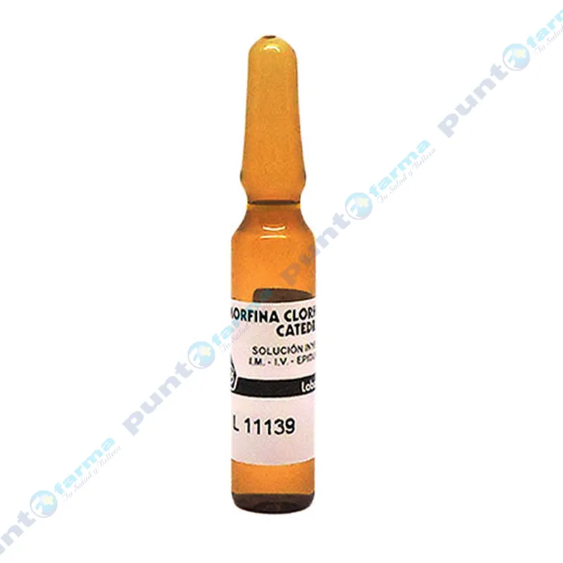 Morfina Clorhidrato 1% Morfina Clorhidrato 10 mg - Cont. 100 Ampollas de 1 mL